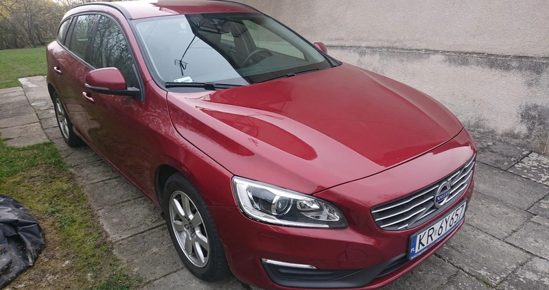 Volvo V60 cena 47000 przebieg: 144000, rok produkcji 2014 z Skawina małe 596